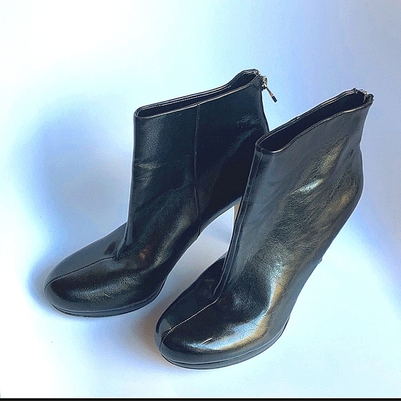 Franco Sarto Heeled Booties Black Size 9 - Picture 2 of 4